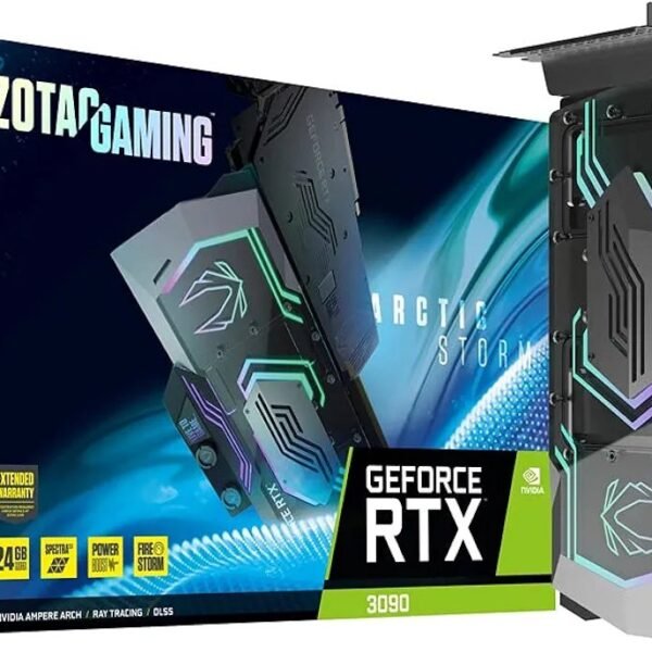 Zotac Gaming Geforce Rtx 3090 Arcticstorm Gddr6X 24Gb 384Bit Pcie 4.0 Graphics Card