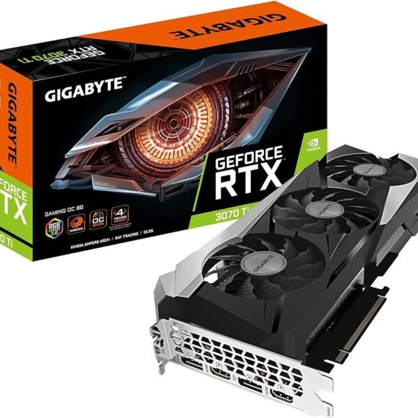 GIGABYTE GeForce RTX 3070 Ti Gaming OC 8G Graphics Card, WINDFORCE 3X Cooling System, 8 GB 256-bit GDDR6X, GV-N307TGAMING OC-8GD Video Card