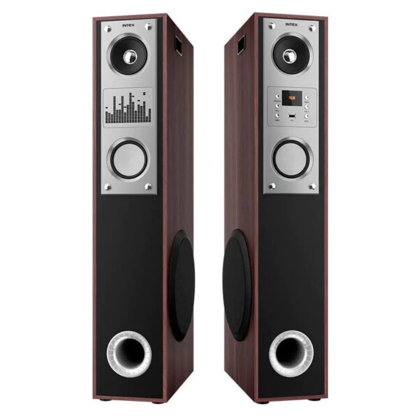 Intex TW 13500 FMUB 100W 2.0 Tower Speaker with Mic, Aux, FM, USB, BT v5.1 Karaoke compatible