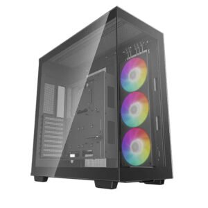 DeepCool CH780 Premium E-ATX Full-Tower Gaming Case with ARGB Lighting and Tempered Glass Side Panel - Black