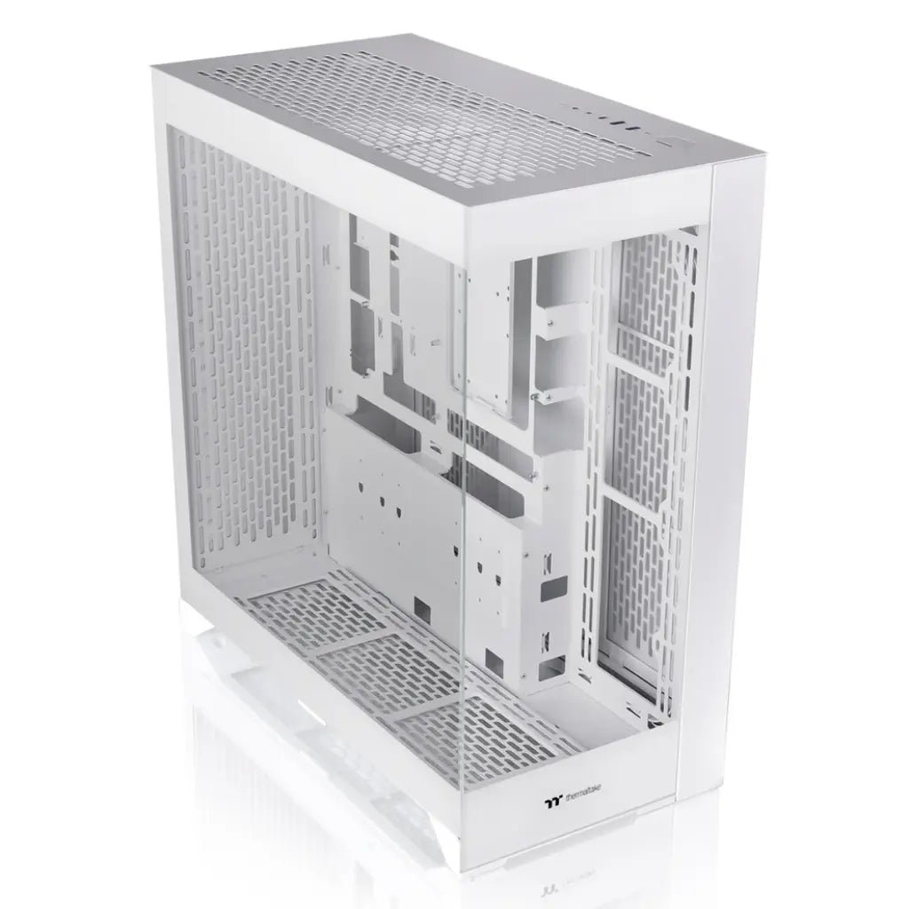 Thermaltake CTE E660 MX Dual-Chamber Mid Tower PC Case, White, 3-Way GPU Mount Support