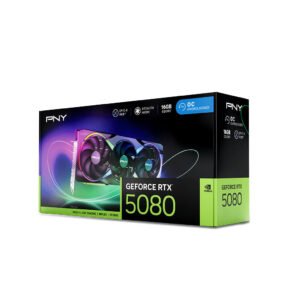PNY GeForce RTX 5080 16GB GDDR7 EPIC-X ARGB Triple Fan Overclocked Graphics Card