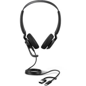 Jabra Engage 50 II Link MS Duo Professional Wired Headset with USB-A and USB-C Connectivity
