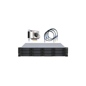 QNAP TL-R1200S-RP 12-Bay 2U Rackmount SATA 6Gb/s JBOD Storage Enclosure with Redundant Power Supply