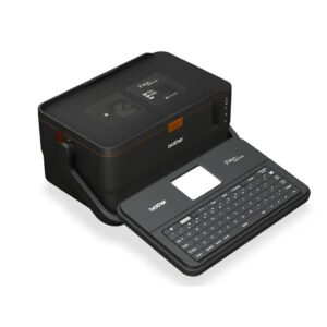 Brother PT-E850TKW Industrial Label and Heat Shrink Tube Printer with Auto Cutter, USB, and Wi-Fi Connectivity