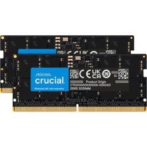 Crucial 32GB (2x16GB) DDR5 5600MHz CL46 SODIMM Laptop Memory Kit