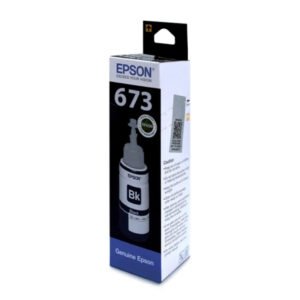 Epson 673 (C13T673198) Black Ink Bottle, 70ml High Yield for EcoTank Printers
