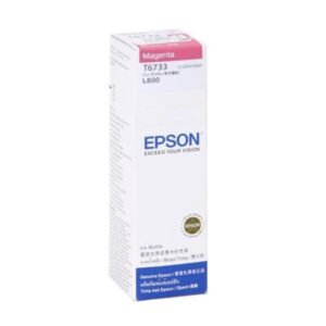 Epson T6733 (C13T673398) Magenta 70ml Ink Bottle for Epson L800, L805, L810, L850, and L1800 Printers