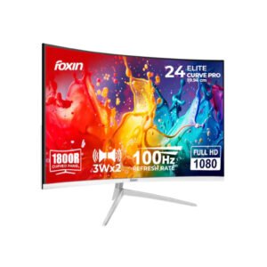 Foxin Elite Pro 24-Inch 100Hz Full HD 1080p Curved LED Gaming Monitor