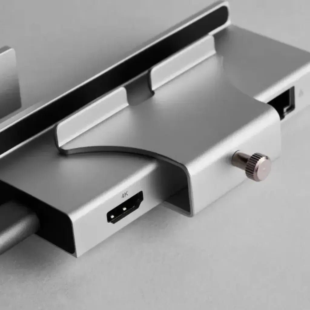 Cadyce CA-CLMFT USB-C ClampFit Docking Station with HDMI, Dual USB 3.0, SD/mSD Card Slots, and 45W Power Delivery