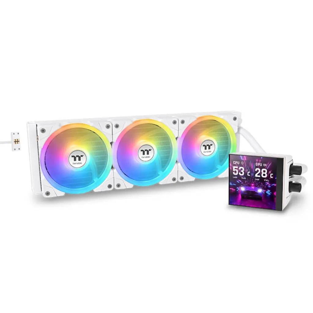 Thermaltake MAGFloe 360 Ultra ARGB Sync 360mm All-In-One Liquid CPU Cooler - Snow Edition