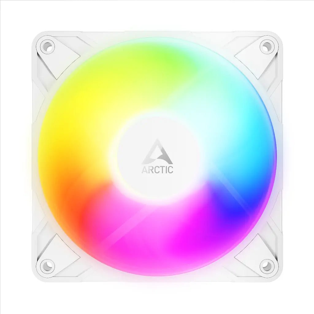 ARCTIC P12 Pro Reverse A-RGB 120mm PWM High-Performance Case Fan - White