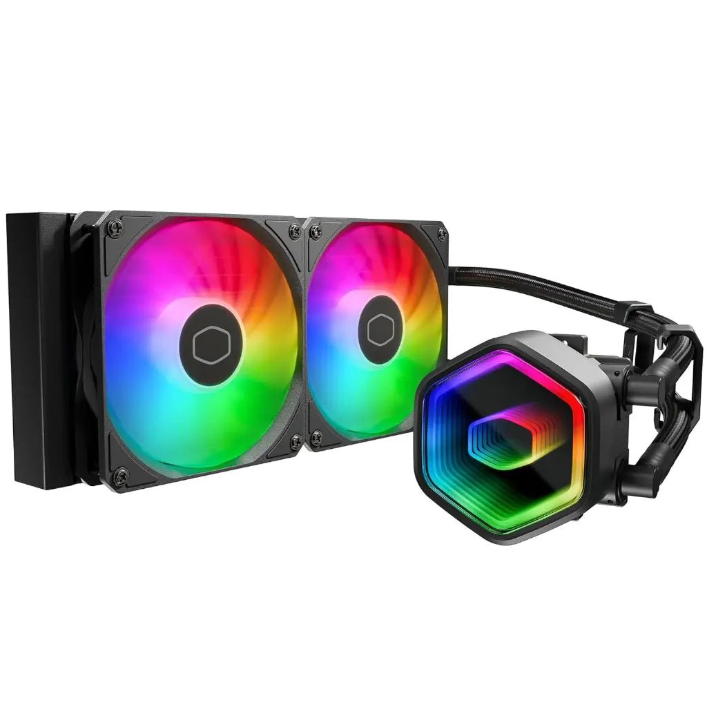 Cooler Master MasterLiquid 240L Core ARGB All-In-One Liquid CPU Cooler - Black