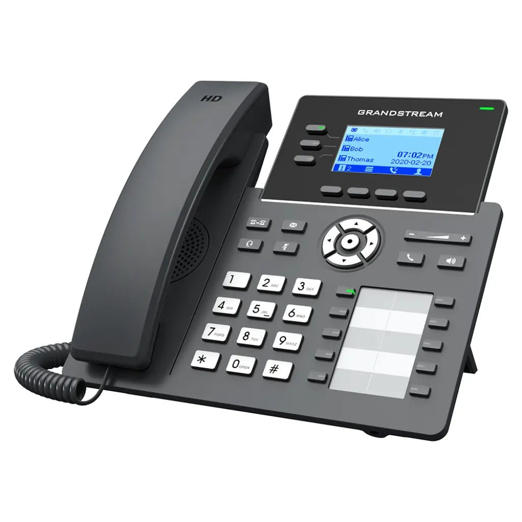 Grandstream GRP2604P 3-Line Essential Gigabit IP Phone with PoE, HD Audio, and GDMS Support