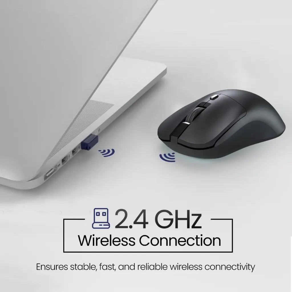 Portronics Toad 33 Wireless Mouse, 2.4GHz Connectivity with 800-1600 Adjustable DPI