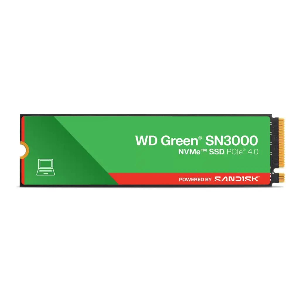 WD Green SN3000 500GB NVMe PCIe Gen4 M.2 2280 Internal Solid State Drive