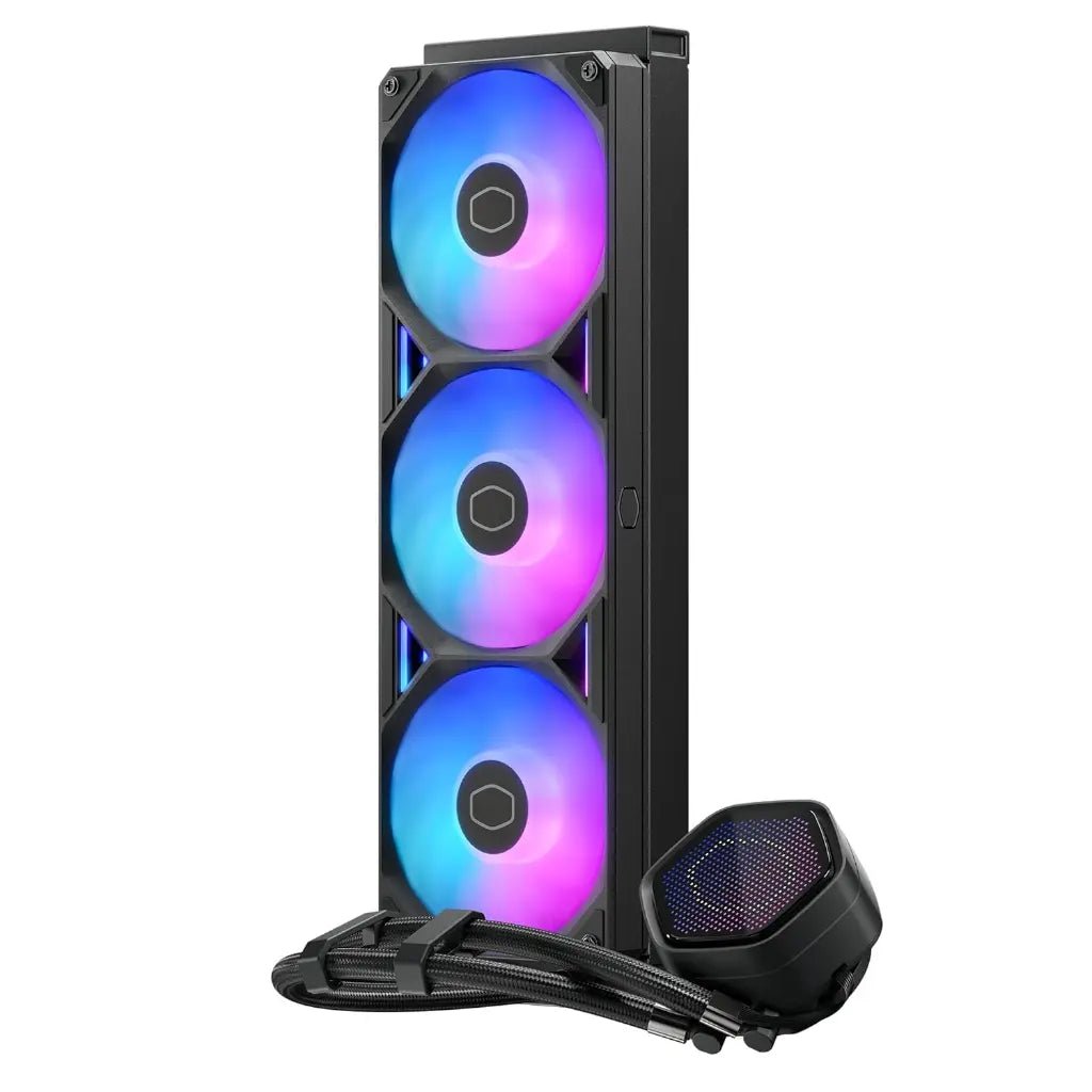 Cooler Master MasterLiquid Atmos II 360mm ARGB Liquid CPU Cooler with Pixel LED Display - Black