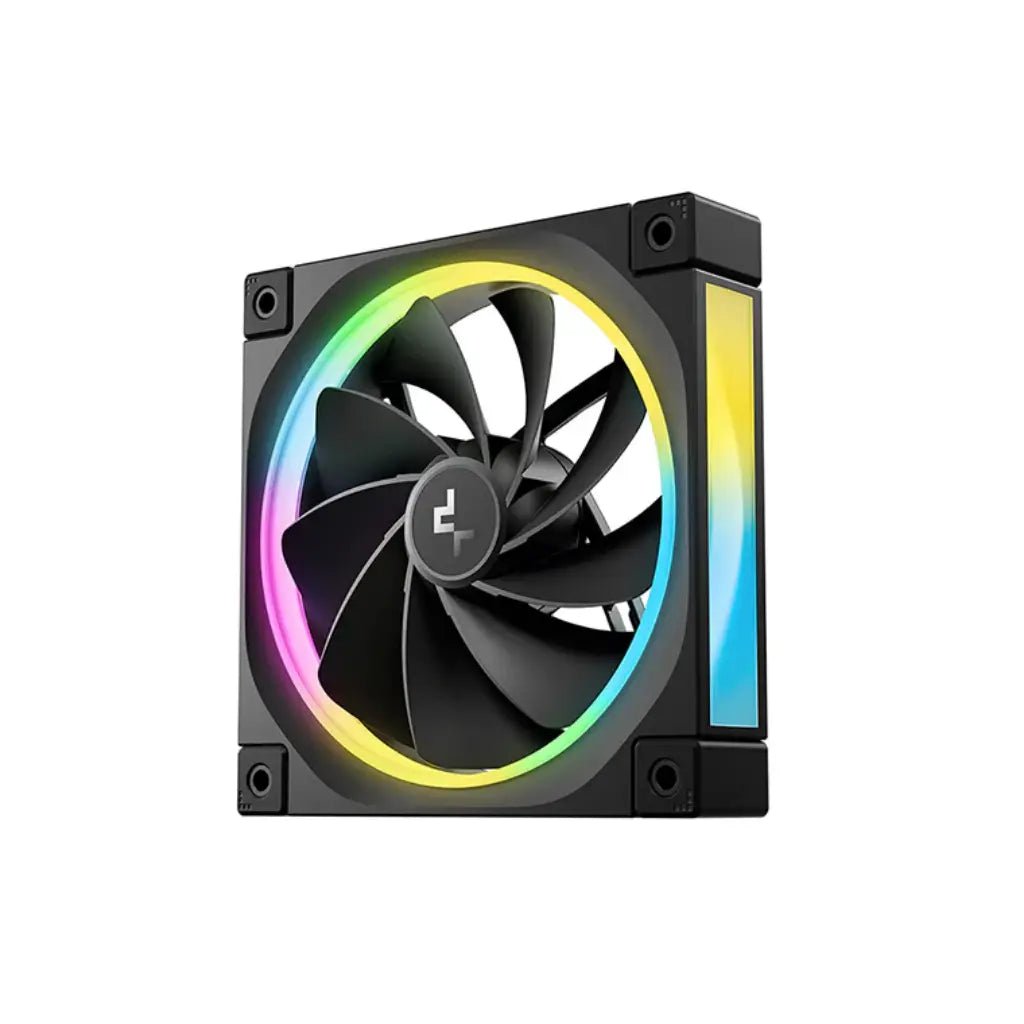 DeepCool FL12R 120mm PWM ARGB Reverse Blade Case Fan - 3-Pack, Black