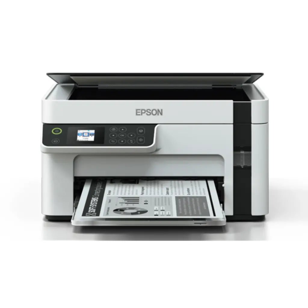 Epson EcoTank M2110 Monochrome All-in-One Ink Tank Printer with Print, Copy, and Scan Functionality