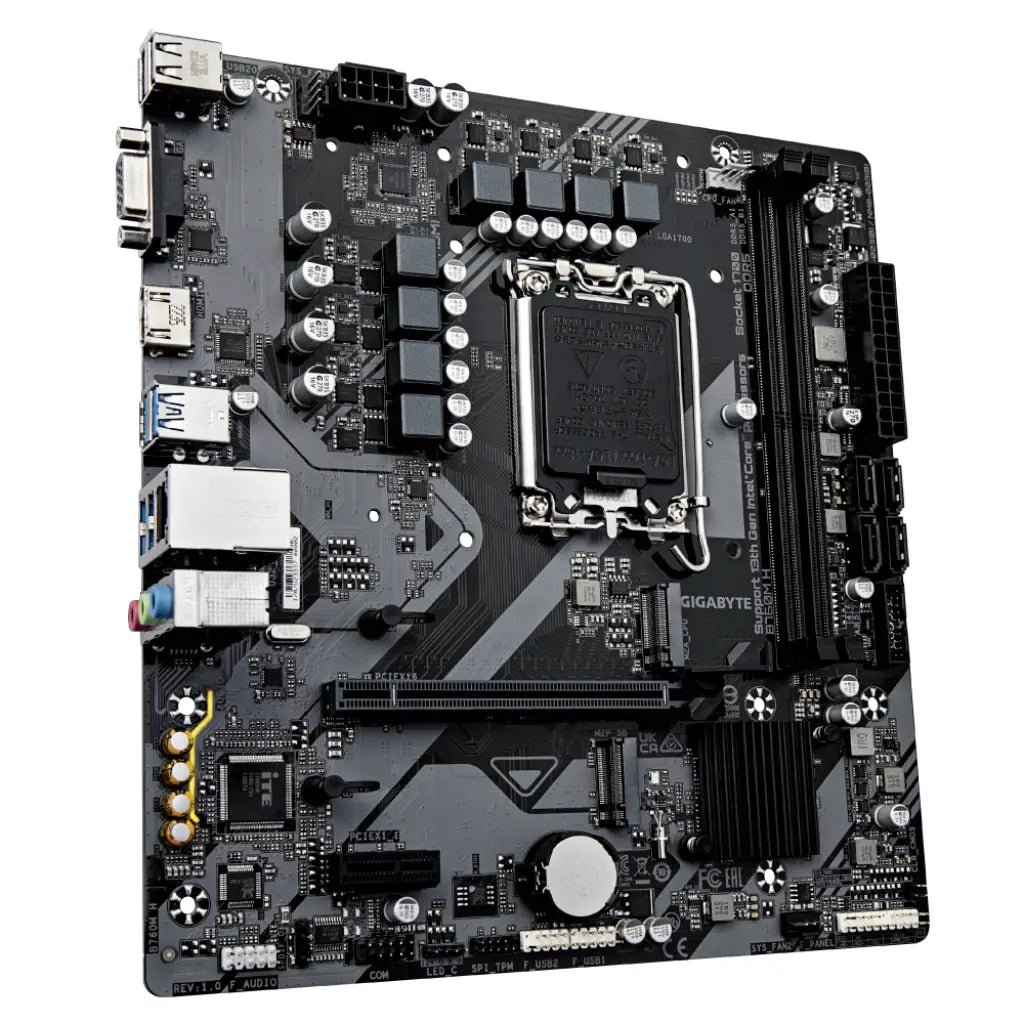 Gigabyte B760M H Intel B760 LGA1700 DDR5 Micro-ATX Motherboard for 12th/13th/14th Gen Intel Core Processors