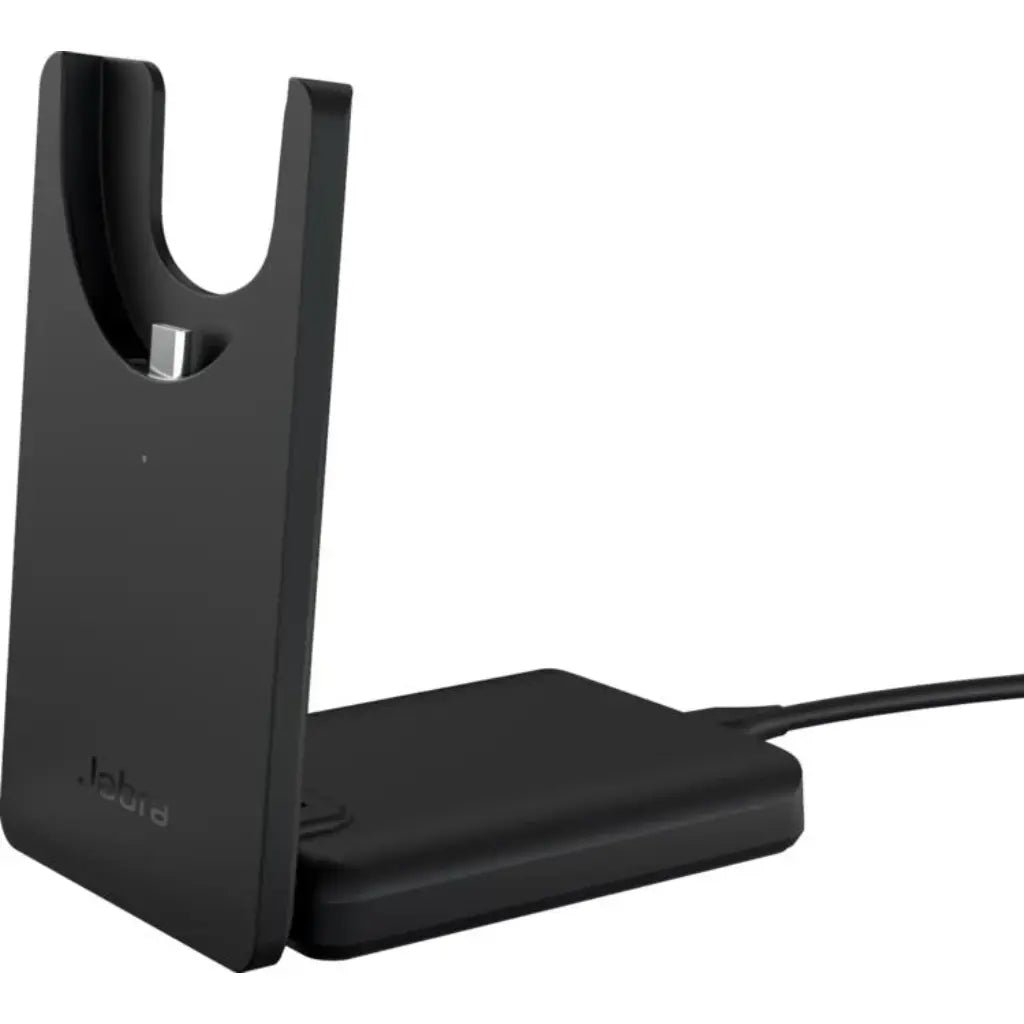 Jabra Evolve2 55 MS Stereo Wireless Bluetooth Headset with Charging Stand - Professional Noise-Canceling Office Headphones