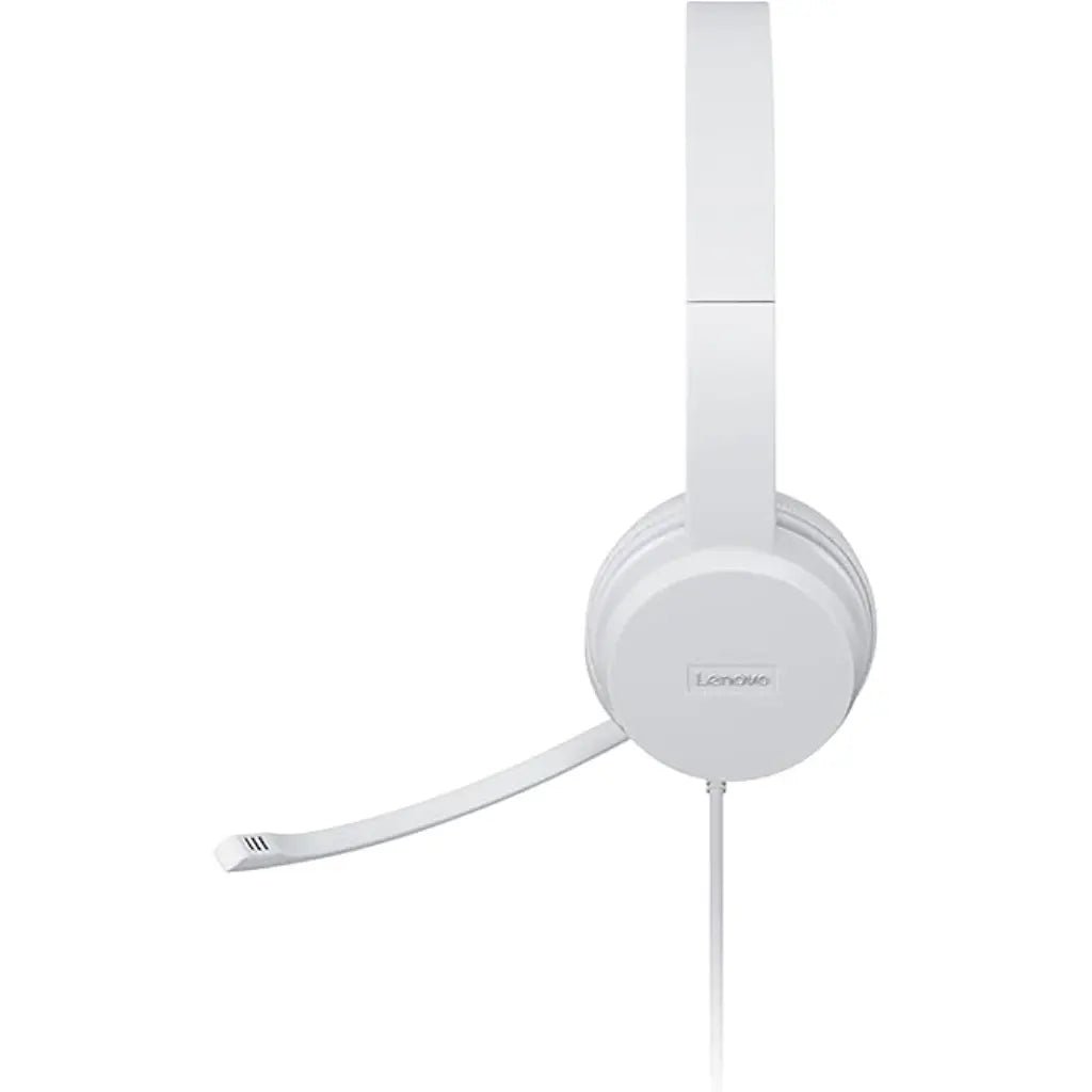Lenovo 110 Stereo USB Headset with Rotatable Boom Microphone and Comfortable Memory-Foam Earcups
