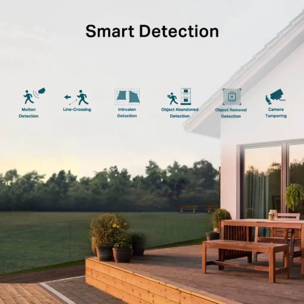TP-Link VIGI C540W 4MP 4mm Outdoor Full-Color Wi-Fi Pan & Tilt Security Camera, IP66 Rated
