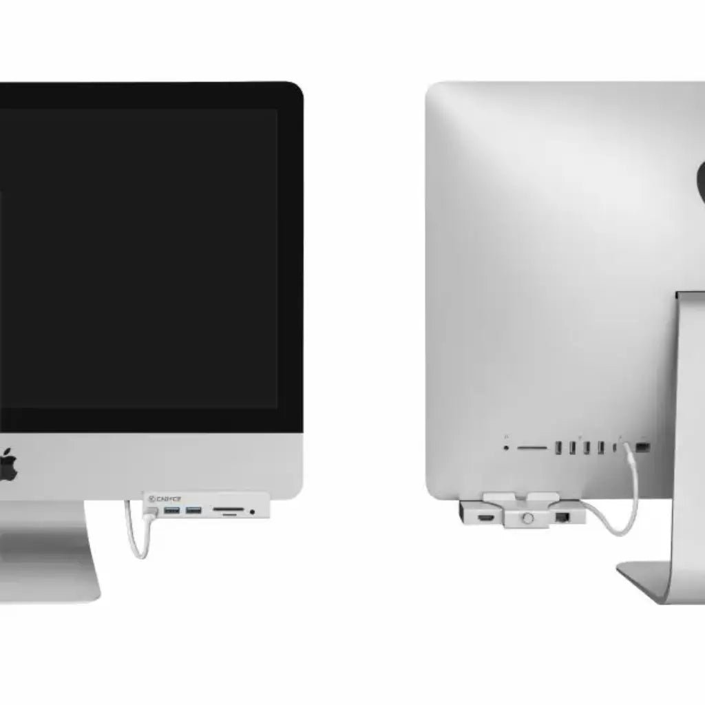Cadyce CA-CLMFT USB-C ClampFit Docking Station with HDMI, Dual USB 3.0, SD/mSD Card Slots, and 45W Power Delivery
