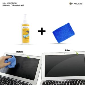 Lapcare 5-in-1 Professional Laptop Cleaning Kit with Microfiber Cloth, Suction Pump, Cleaning Liquid, Brush, and Blower