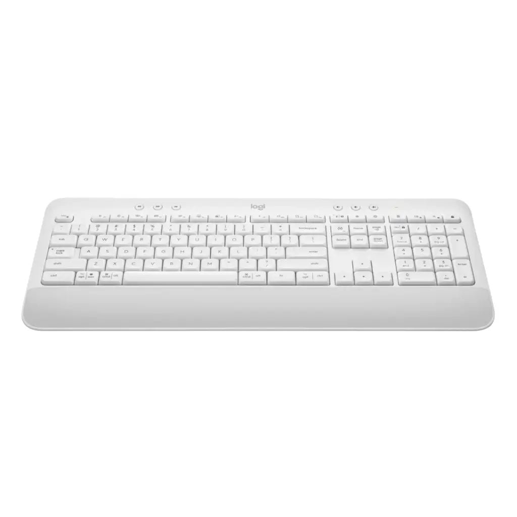 Logitech Signature K650 Wireless Bluetooth Keyboard with Integrated Palm Rest - Off White