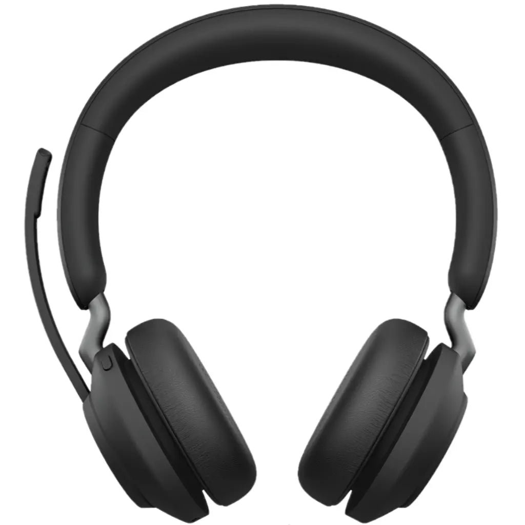 Jabra Evolve2 65 MS Stereo Wireless Bluetooth Headset with USB-A Adapter and 40mm Speakers