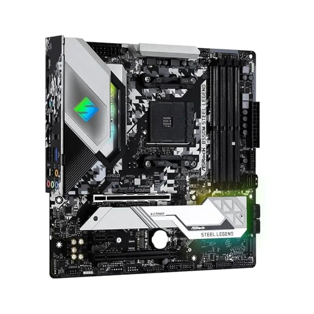 ASRock B550M Steel Legend AMD AM4 Socket DDR4 4733+ MHz Overclockable Micro ATX Motherboard
