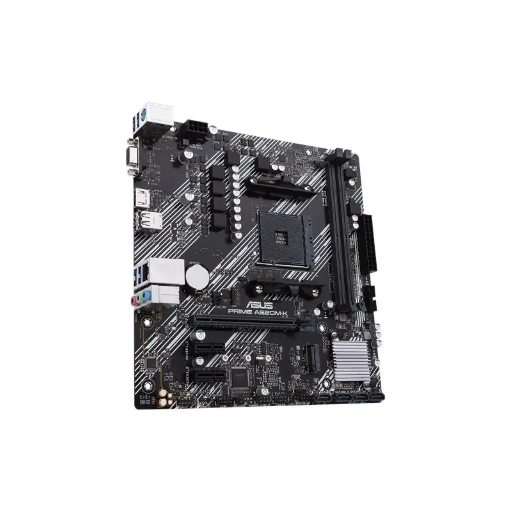 ASUS Prime A520M-K AMD AM4 Socket Micro ATX Motherboard with PCIe 3.0, HDMI, D-Sub, and SATA 6Gbps