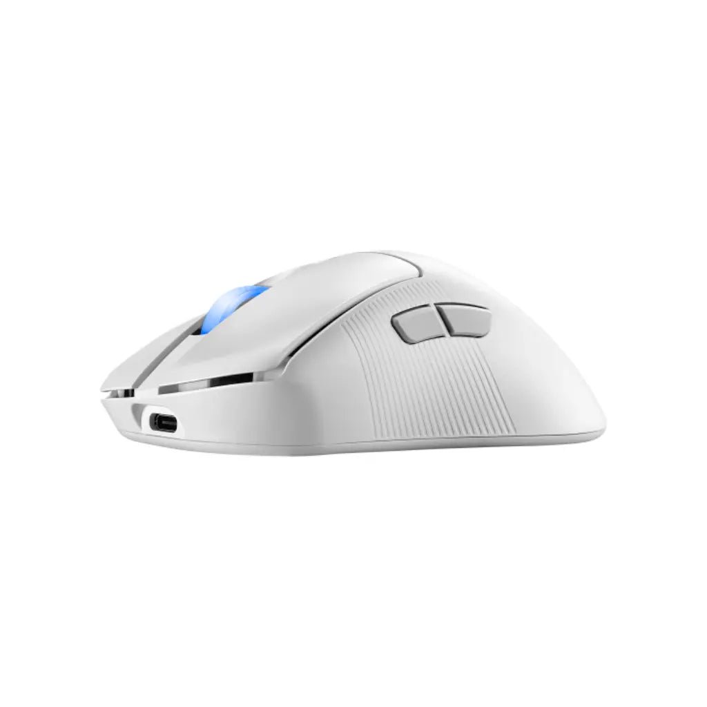 ASUS ROG Keris II Ace Ultra-Lightweight Wireless Gaming Mouse, 42000 DPI Optical Sensor, Ergonomic Design - Moonlight White