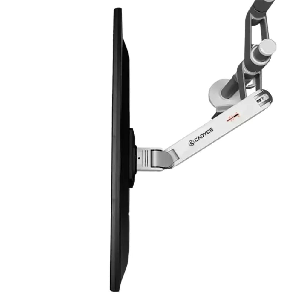 Cadyce CA-MRM202 Dual Monitor Arm with Mechanical Spring - Adjustable Desk Mount for Two Screens