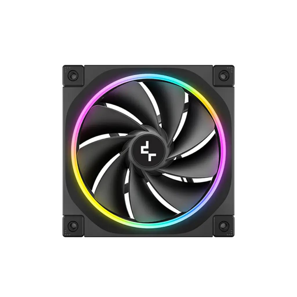 DeepCool FL12R 120mm PWM ARGB Reverse Blade Case Fan - 3-Pack, Black