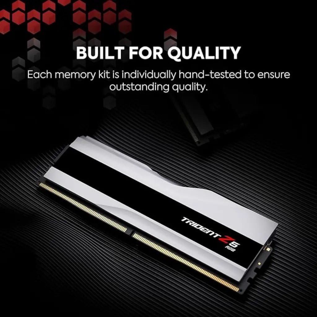 G.Skill Trident Z5 RGB 64GB (2x32GB) DDR5 6000MHz CL30 Desktop Gaming Memory Kit