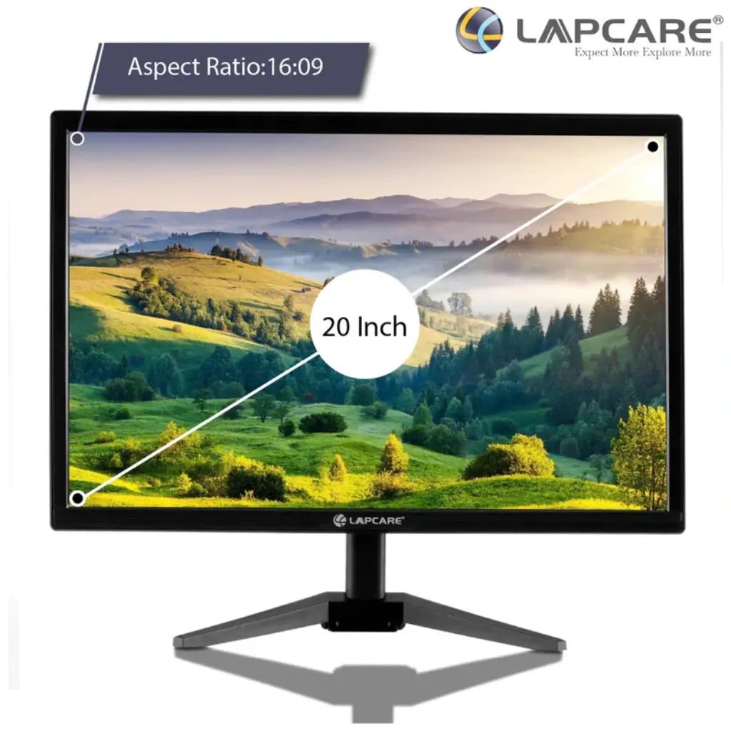 Lapcare LM21WHD 20-inch LED Monitor, 1600x900 Resolution, VGA and HDMI Connectivity