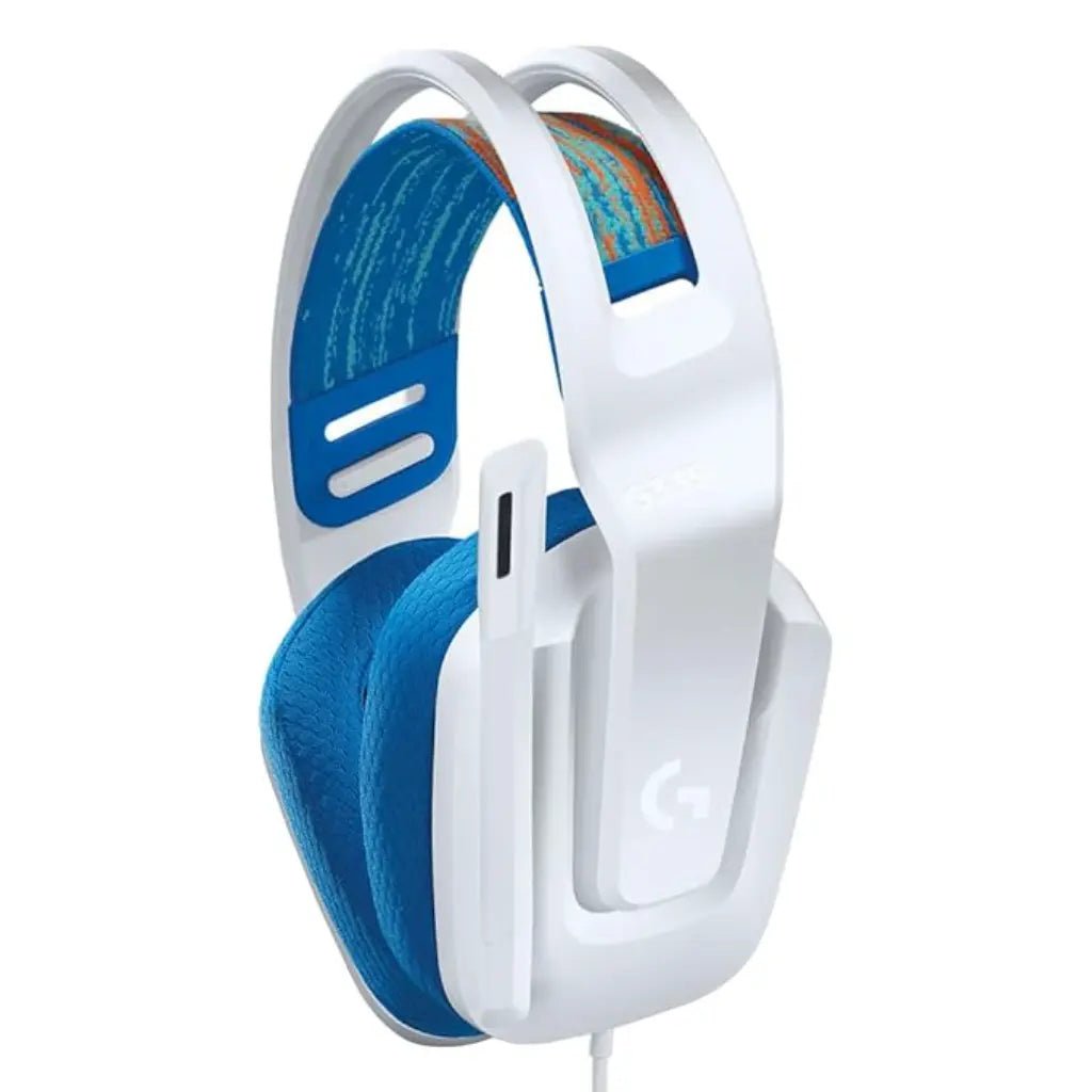 Logitech G335 Wired Lightweight Gaming Headset with Flip-to-Mute Microphone - White