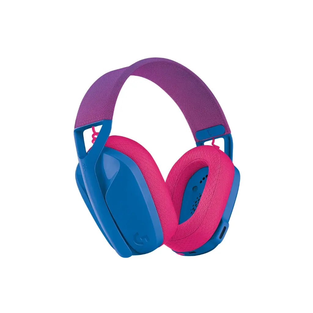 Logitech G435 LIGHTSPEED Wireless and Bluetooth Gaming Headset with 18-Hour Battery Life - Blue and Raspberry