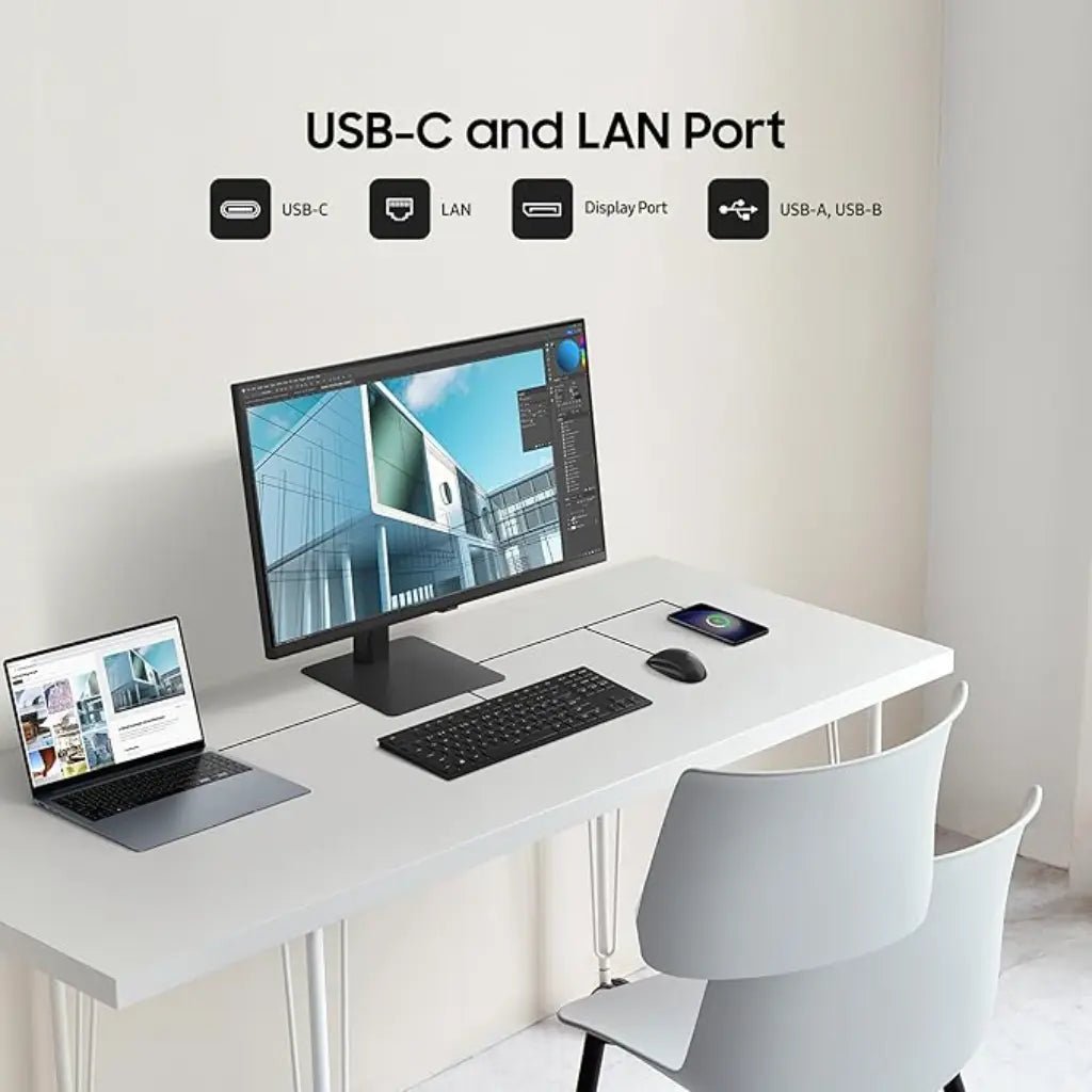 Samsung 37-inch ViewFinity S8 4K UHD Professional Monitor with USB-C Connectivity