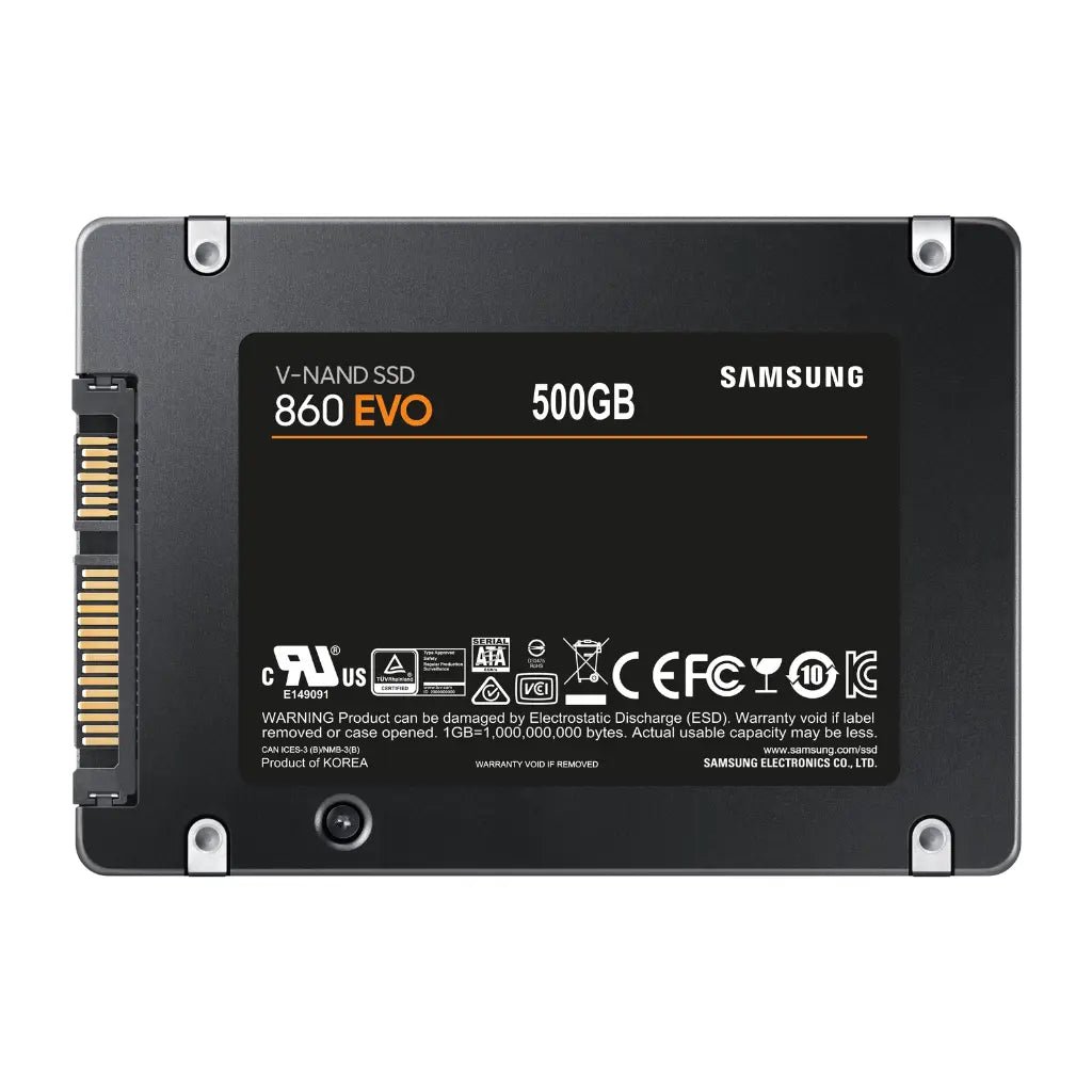 Samsung 860 EVO 500GB 2.5 Inch SATA III Internal Solid State Drive (SSD)