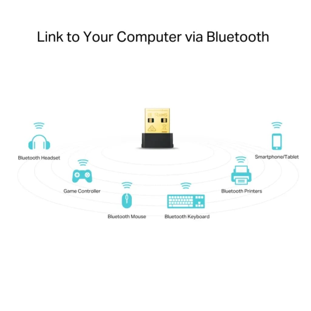 TP-Link Archer T2UB Nano AC600 Dual Band Wi-Fi & Bluetooth 4.2 USB Adapter - Compact Wireless Network Receiver