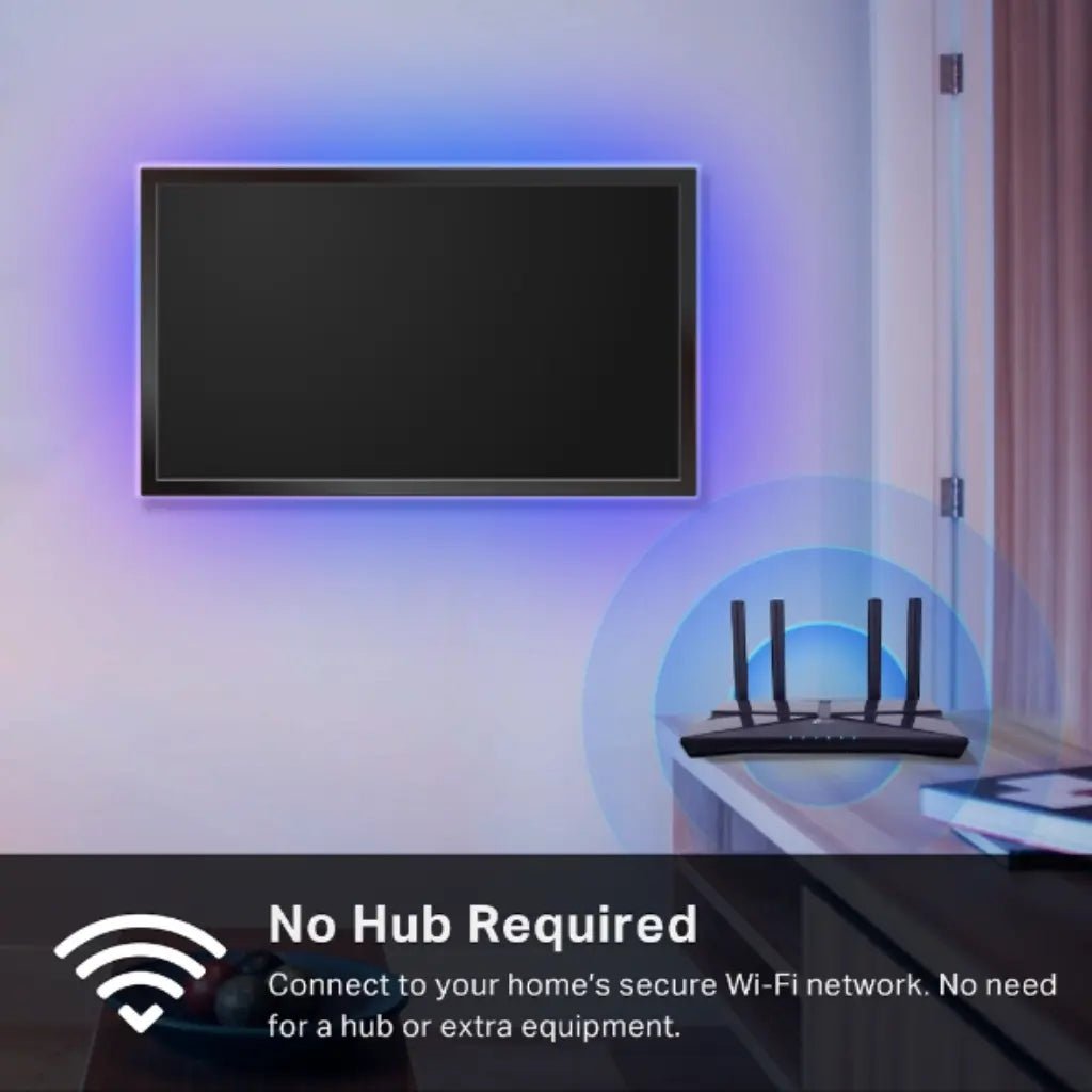TP-Link Tapo L930-5 Smart Wi-Fi LED Light Strip, 5M, RGBW, Apple HomeKit Compatible, Music Sync & Zonal Color Control