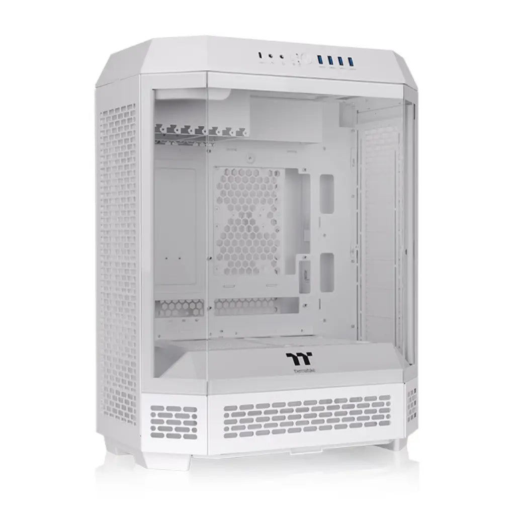 Thermaltake The Tower 600 ATX Mid Tower Tempered Glass PC Case - Snow Edition