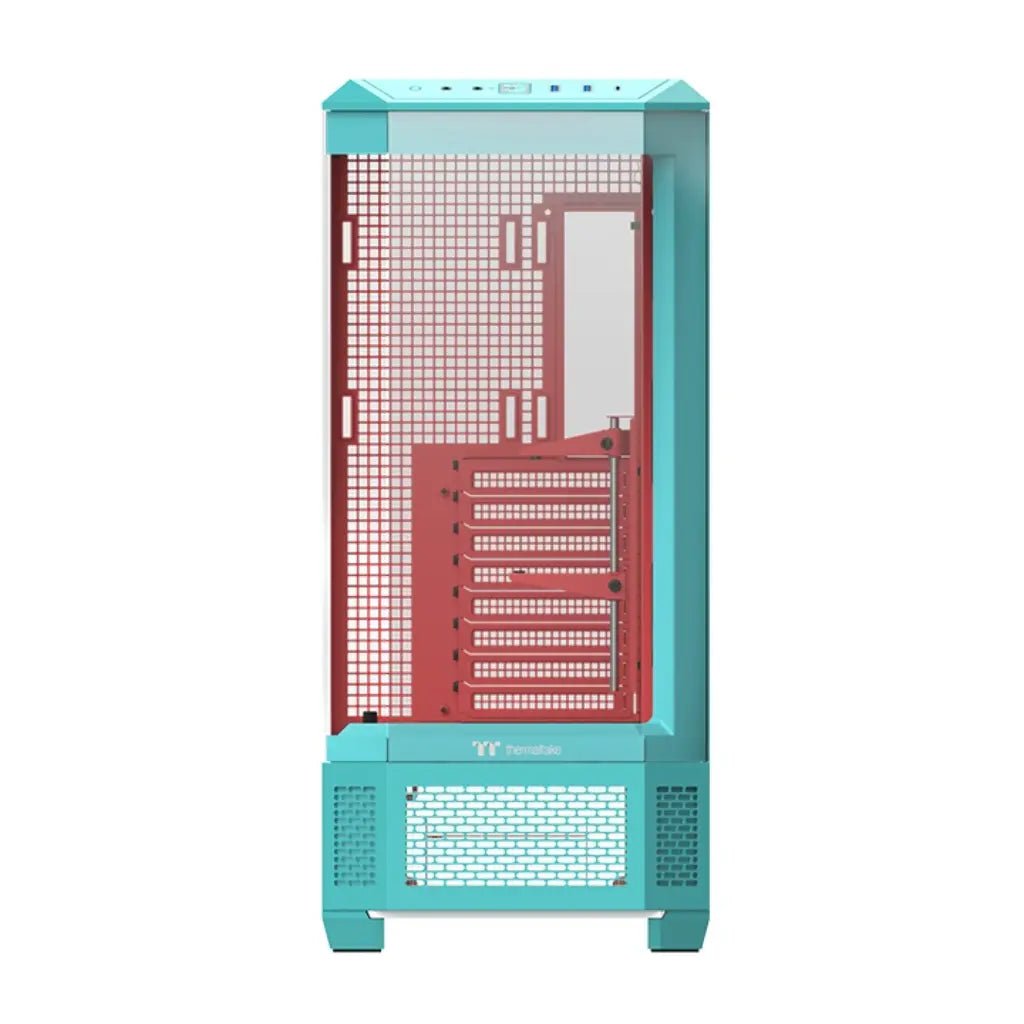 Thermaltake View 600 TG E-ATX Full Tower PC Case with 4 Tempered Glass Panels - Mint Strawberry Edition