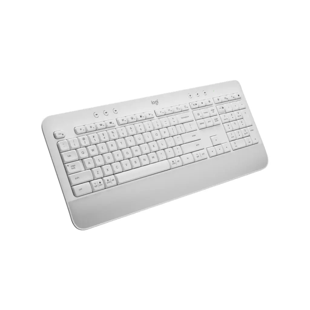 Logitech Signature K650 Wireless Bluetooth Keyboard with Integrated Palm Rest - Off White