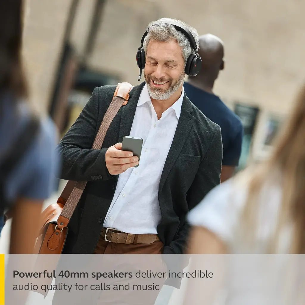 Jabra Evolve2 75 Professional Wireless Noise-Canceling Headset with USB-C Bluetooth Adapter