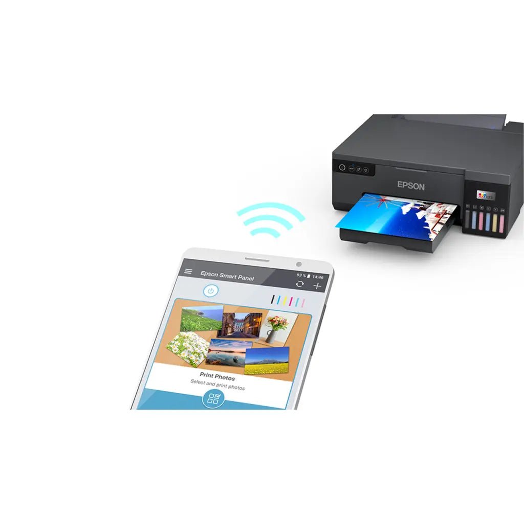 Epson EcoTank L8050 Wireless 6-Color Ink Tank Photo Printer with Borderless A4 Printing