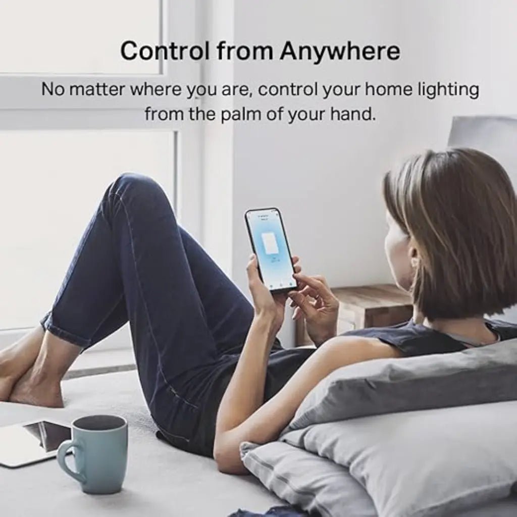 TP-Link Tapo S220 Smart Wi-Fi Light Switch, 2-Gang 1-Way, No Neutral Wire Required, Battery Powered